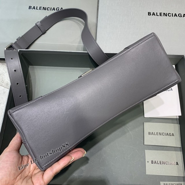 Balenciaga巴黎世家專櫃爆款大號灰色Hourglass沙漏包 fyj1827